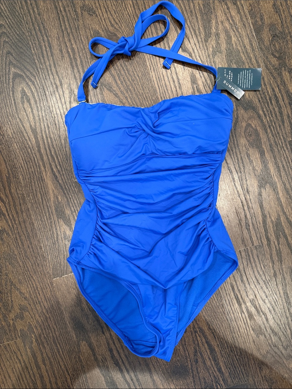 Ralph Lauren Royal Blue Ladies One-Piece Swimsuit
